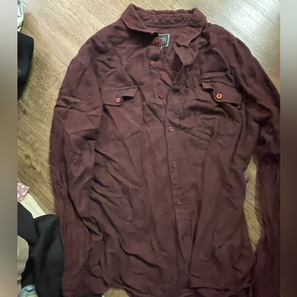 Maroon flannel